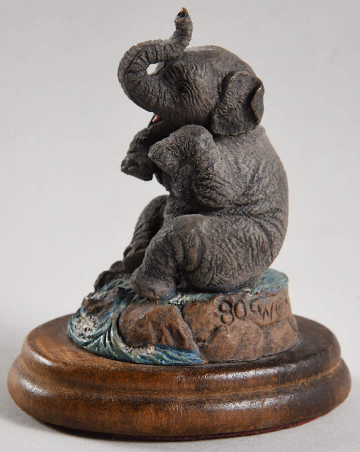 Bronze Menagerie-Safari Elephant Calf - Boxed by Royal Doulton-1