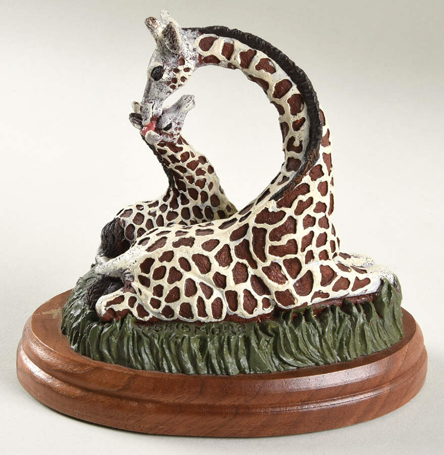 Bronze Menagerie-Safari Giraffes - Boxed by Royal Doulton-1