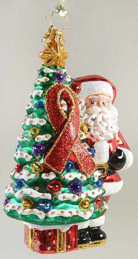 AIDS Awareness 2019 Aids Awareness Christmas Tree - No Box by Christopher Radko-1