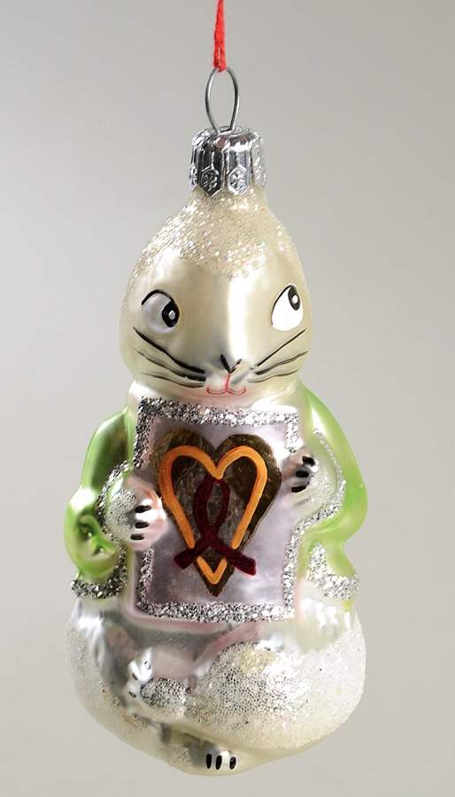 AIDS Awareness A Shy Rabbit's Heart - Boxed by Christopher Radko-1