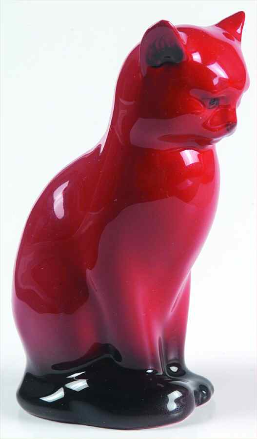 Flambe Cat - No Box by Royal Doulton-1