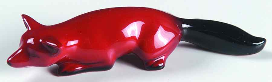 Flambe Fox-Stalking-Medium - Boxed by Royal Doulton-1