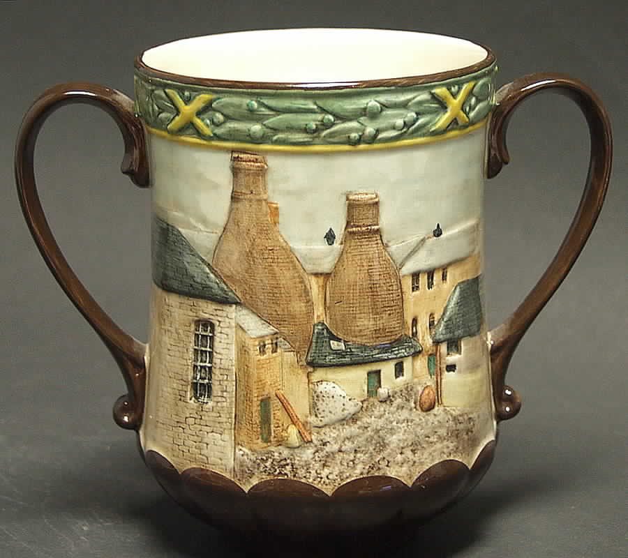 Loving Cup and Jugs Pottery In The Past - No Box by Royal Doulton-1