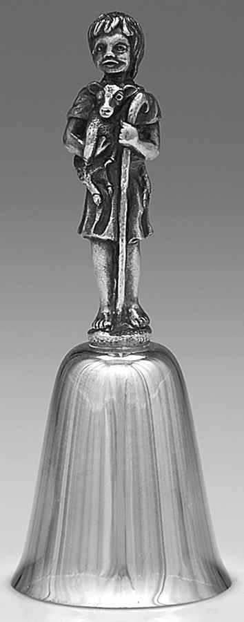 Yuletide Christmas Bell-Silverplate Little Shepherd - Boxed by Reed & Barton-1