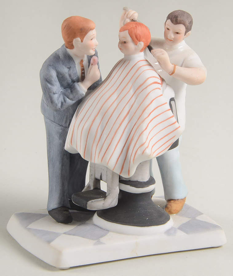 Rockwell Musuem Miniatures First Haircut - Boxed by Rockwell Museum-1