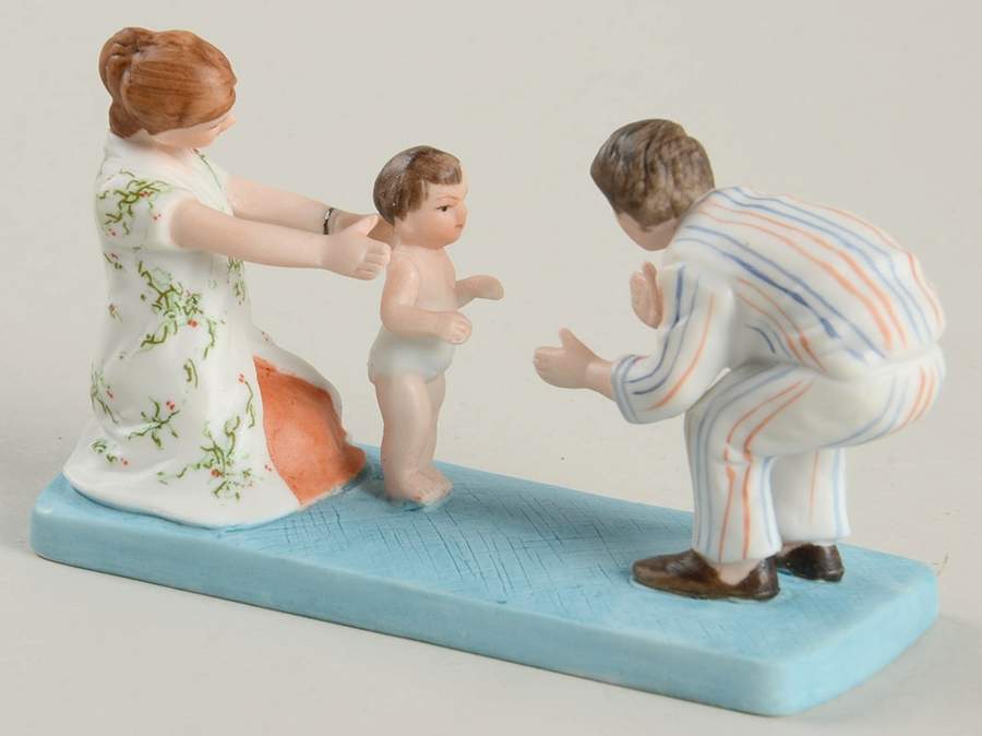Rockwell Musuem Miniatures Baby's First Step - Boxed by Rockwell Museum-1