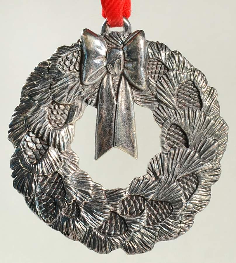 Christmas Wreath Ornament Pinecone - No Box by Reed & Barton-1