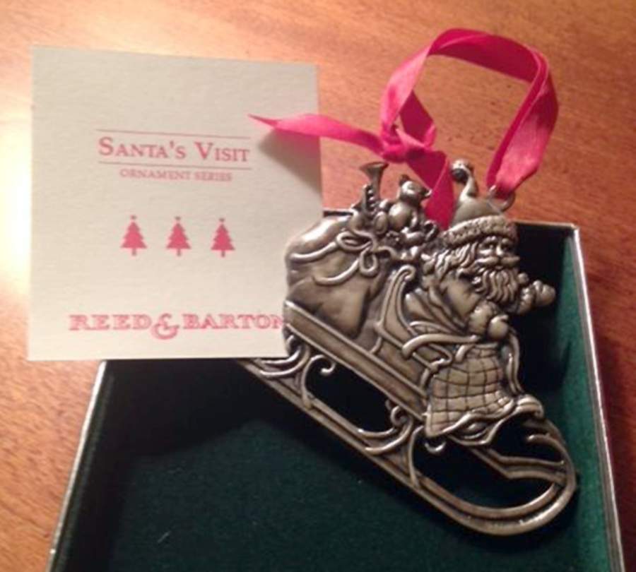 Santas Visit Santa And Sleigh - Boxed by Reed & Barton-1