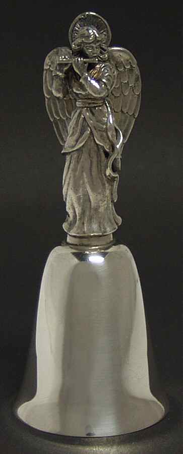 Angel Christmas Bell Angel Playing Flute - Boxed by Reed & Barton-1