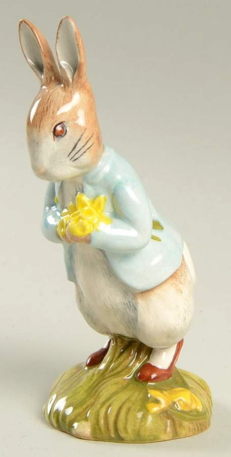 Beatrix Potter Backstamp 10 Peter With Daffodils - Boxed by Royal Doulton-1