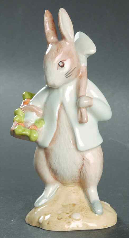 Beatrix Potter Backstamp 10 Peter Rabbit Gardening - No Box by Royal Doulton-1