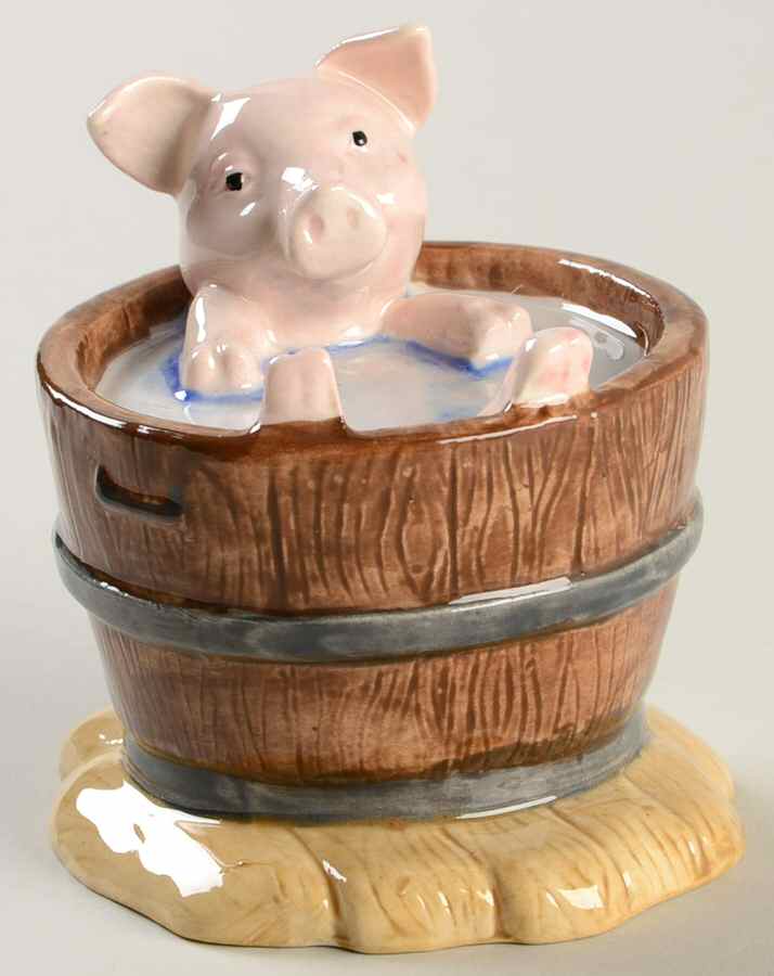 Beatrix Potter Backstamp 10 Yock-Yock In The Tub - No Box by Royal Doulton-1