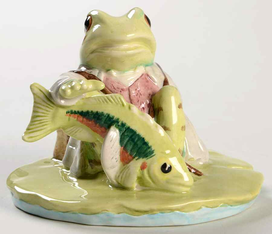 Beatrix Potter Backstamp 10 Jeremy Fisher Catches A Fish - No Box by Royal Doulton-1