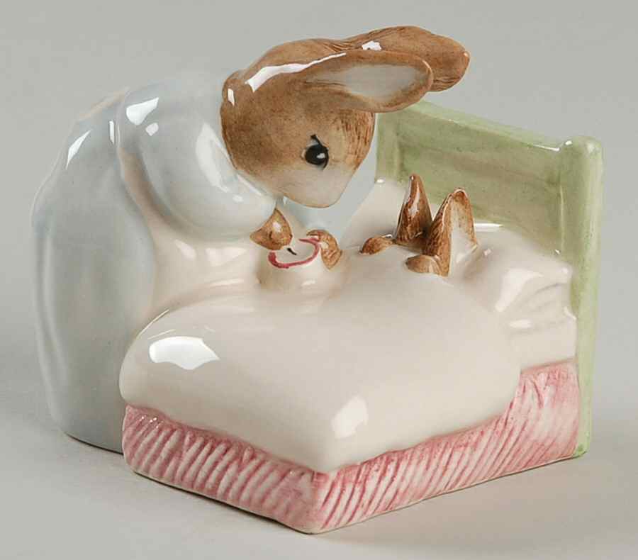 Beatrix Potter Backstamp 10 Peter In Bed - Boxed by Royal Doulton-1