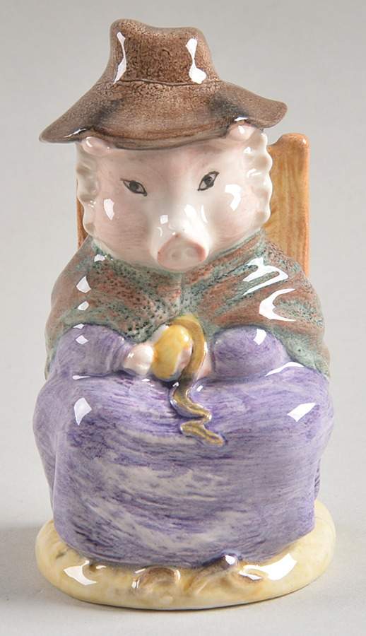 Beatrix Potter Backstamp 10 And This Pig Had None - Boxed by Royal Doulton-1