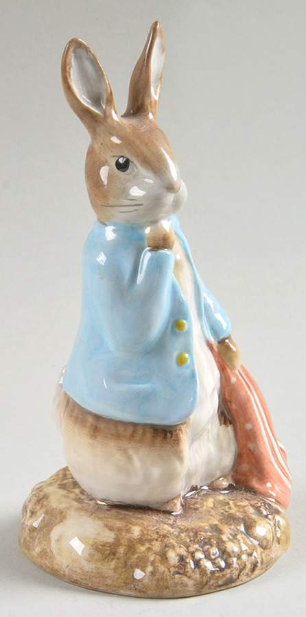 Beatrix Potter Backstamp 6 Peter & Red Pocket Hankerchief-1ver.1var - No Box by Royal Doulton-1