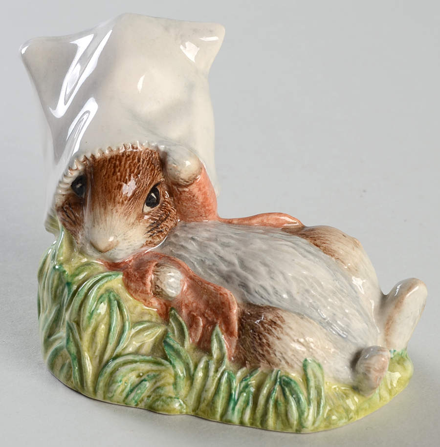 Beatrix Potter Backstamp 6 Benjamin Wakes Up - No Box 37a by Royal Doulton-1