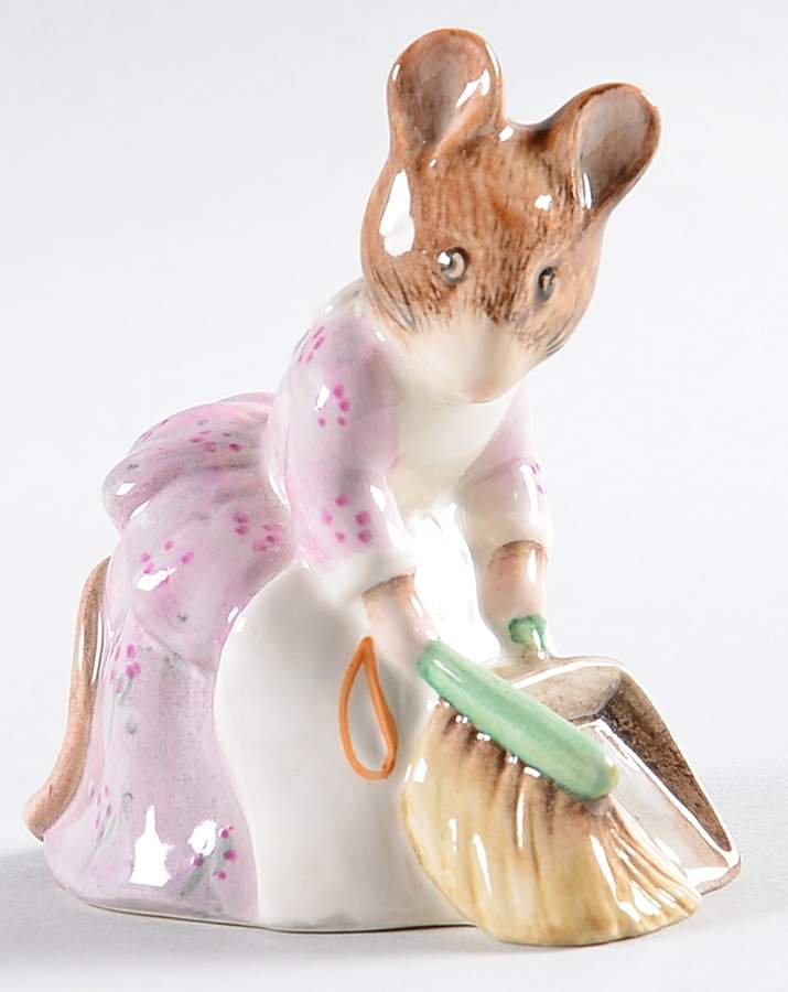 Beatrix Potter Backstamp 6 Hunca Munca Sweeping - Boxed by Royal Doulton-1