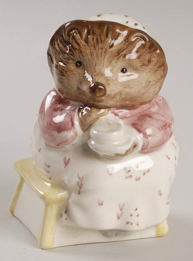 Beatrix Potter Backstamp 6 Mrs Tiggy Winkle Takes Tea - No Box by Royal Doulton-1