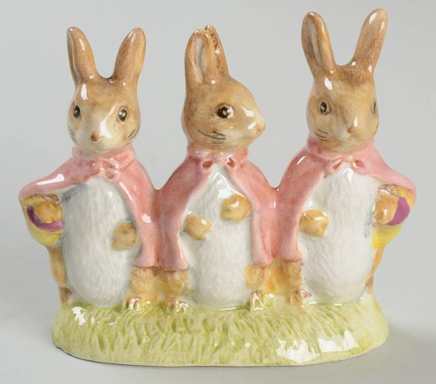Beatrix Potter Backstamp 6 Flopsy Mopsy And Cottontail - No Box by Royal Doulton-1