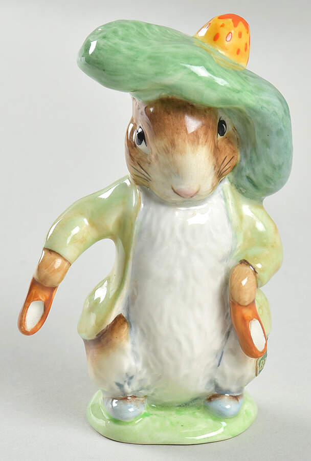 Beatrix Potter Backstamp 2 Benjamin Bunny-Ears/Shoes Out  - Boxed by Royal Doulton-1