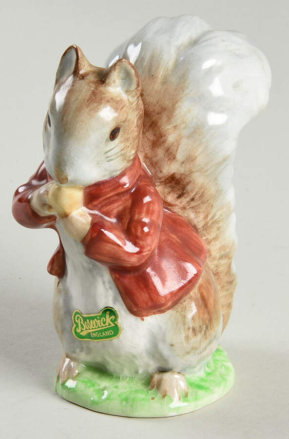Beatrix Potter Backstamp 2 Timmy Tiptoes-Brown-Grey With Red Jacket - Boxed by Royal Doulton-1
