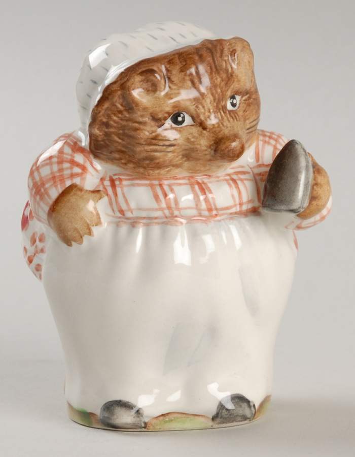 Beatrix Potter Backstamp 2 Mrs Tiggy Winkle-Plaid Dress - Boxed by Royal Doulton-1