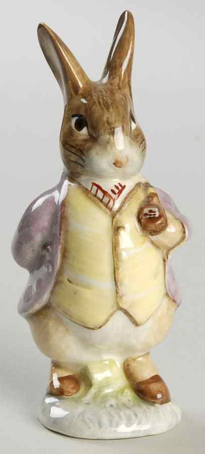 Beatrix Potter Backstamp 2 Mr Benjamin Bunny-Pipe In - Boxed by Royal Doulton-1