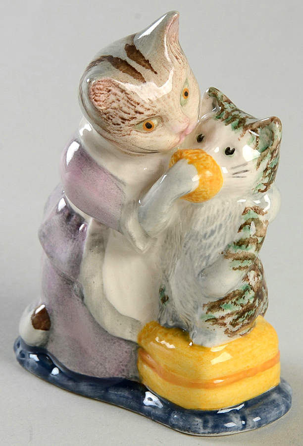 Beatrix Potter Backstamp 3 Tabitha Twitchit And Miss Moppet - Boxed by Royal Doulton-1