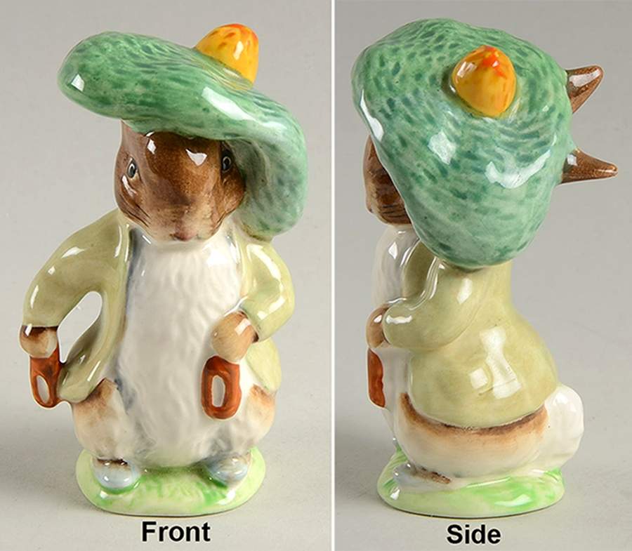 Beatrix Potter Backstamp 3 Benjamin Bunny-Ears Out/Shoes In - Boxed by Royal Doulton-1