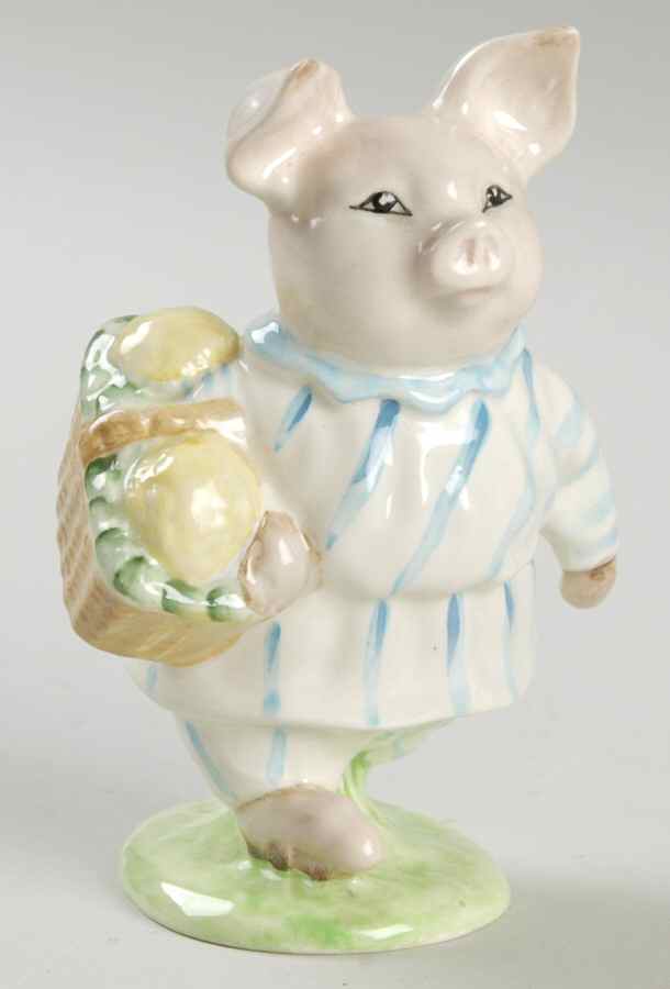 Beatrix Potter Backstamp 3 Little Pig Robinson-Var 1 - No Box by Royal Doulton-1