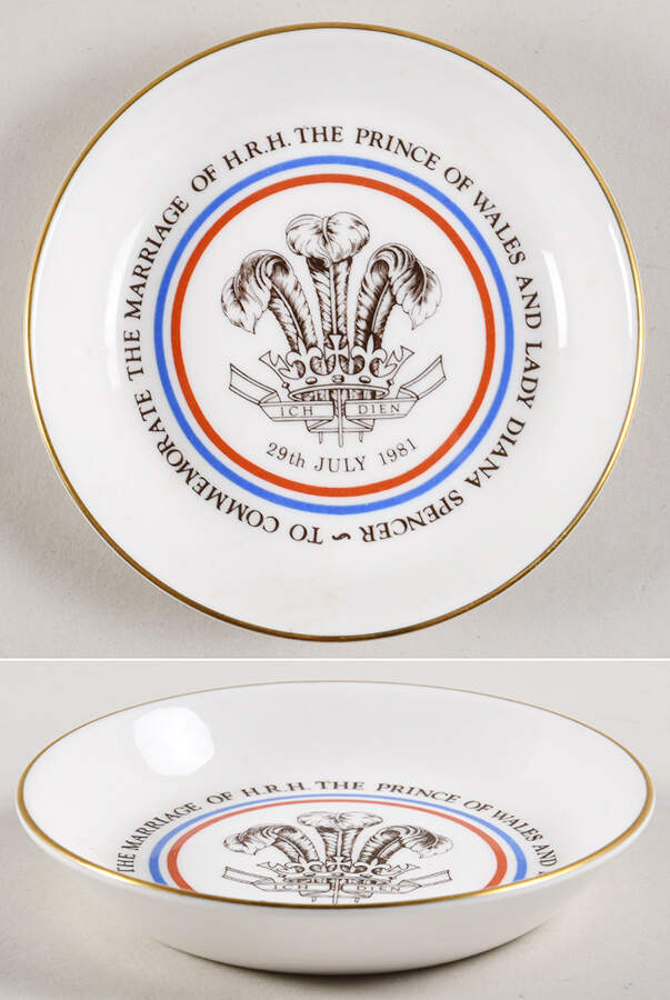Royal Worcester Royalty Giftware Charles & Diana Fruit Bowl - No Box by Royal Worcester-1