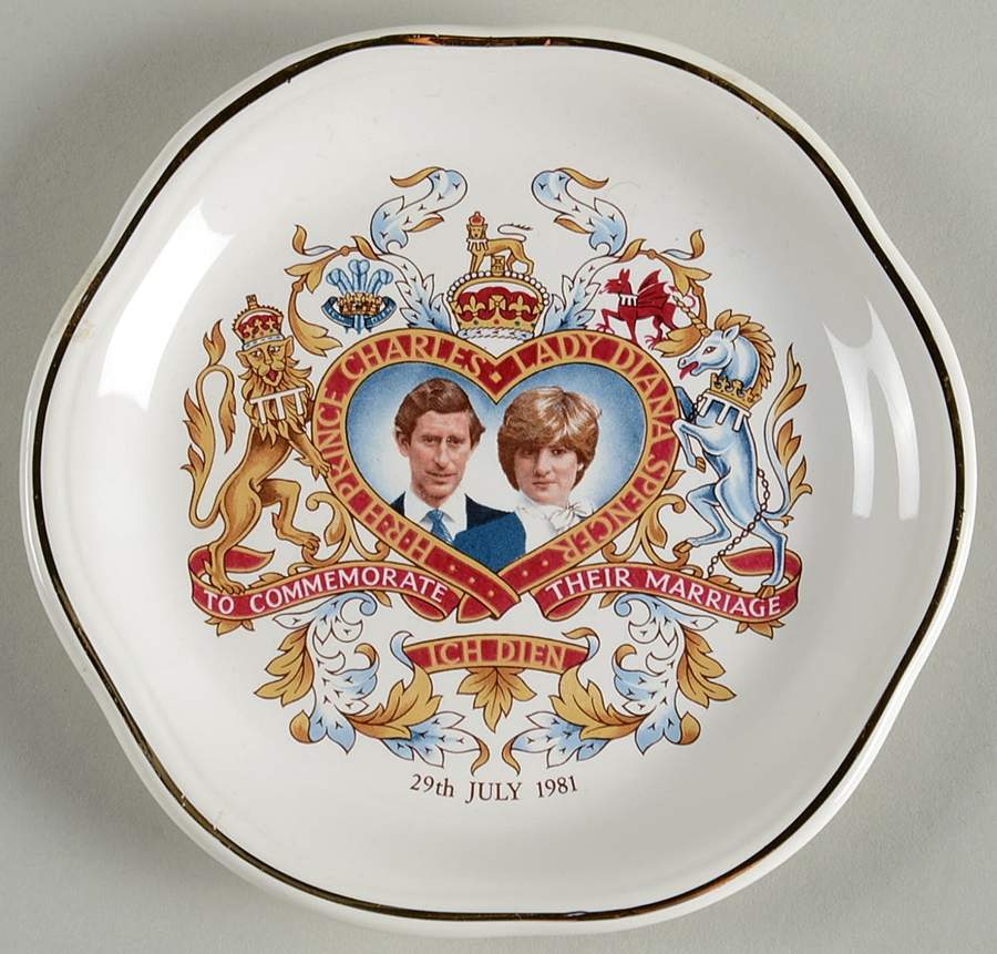 Royal Worcester Royalty Giftware Charles & Diana Wedding Tray - No Box by Royal Worcester-1