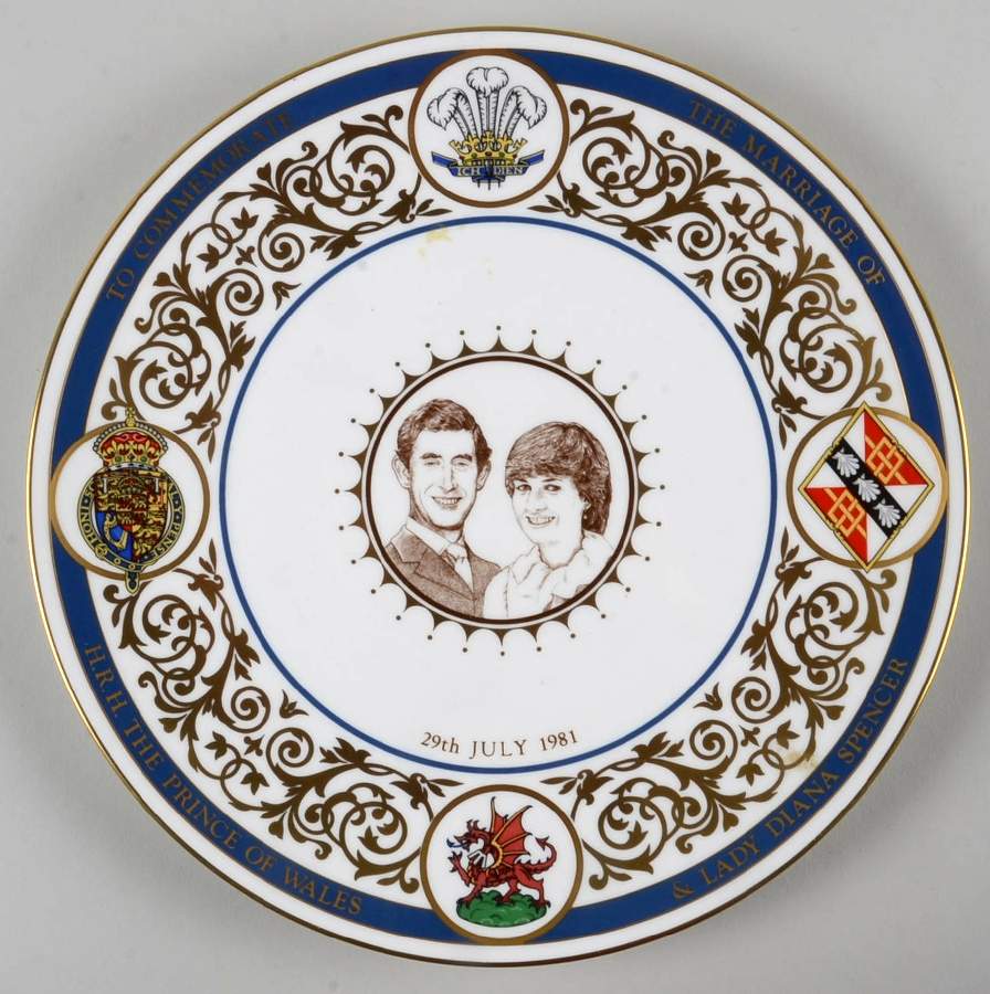 Royal Worcester Royalty Giftware Prince Charles & Diana Wedding - With Box by Royal Worcester-1