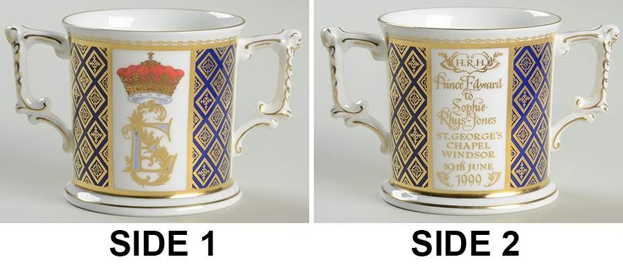 Royal Worcester Royalty Giftware Prince Edward & Sophie Wedding Loving Cu - No Box by Royal Worcester-1