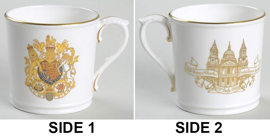 Royal Worcester Royalty Giftware Prince Charles & Diana Wedding Mug - No Box by Royal Worcester-1