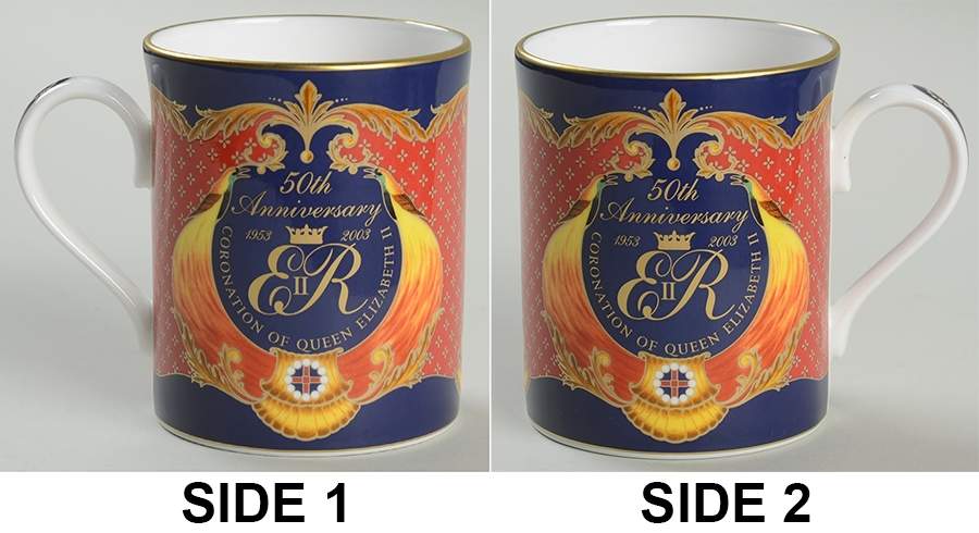 Royal Worcester Royalty Giftware Elizabeth Ii 50th Ann Coronation Mug - No Box by Royal Worcester-1
