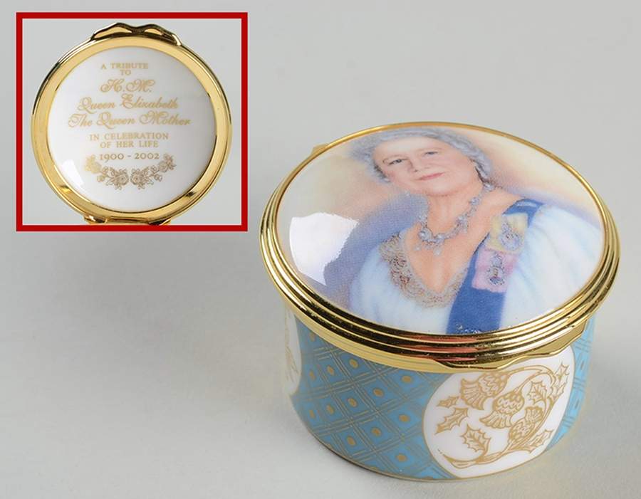 Royal Worcester Royalty Giftware Queen Mother Tribute Box - Boxed by Royal Worcester-1