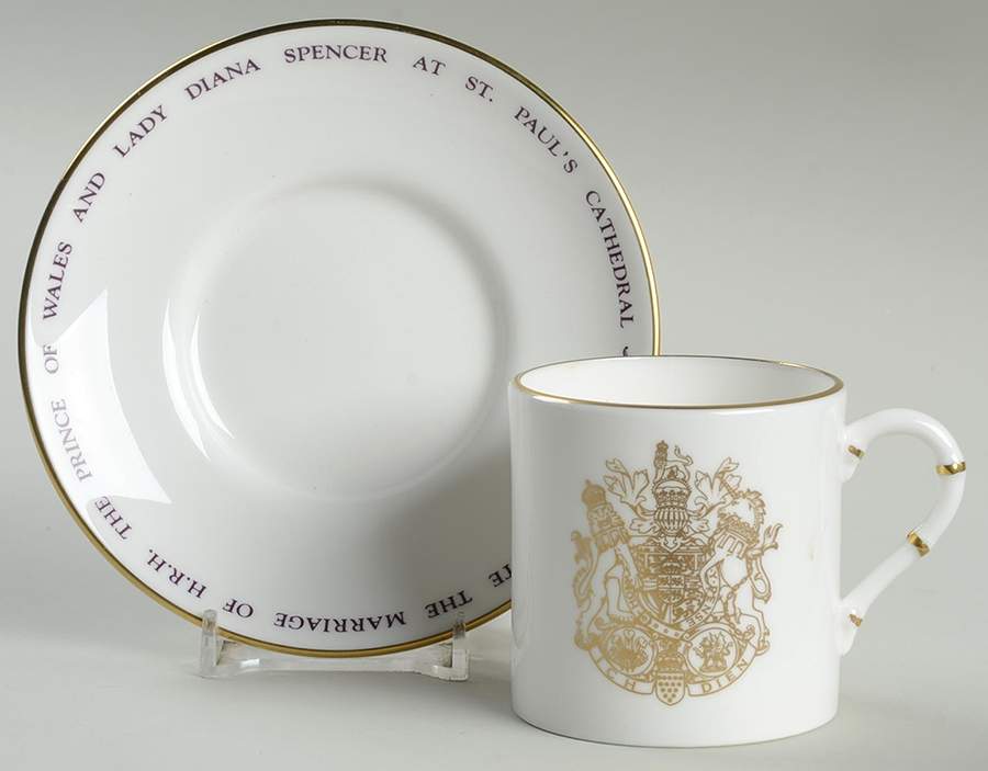 Royal Worcester Royalty Giftware Prince Charles & Diana Wedding Demi Set - Boxed by Royal Worcester-1