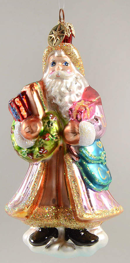 Santas Dandy Santa-Gold - No Box by Christopher Radko-1