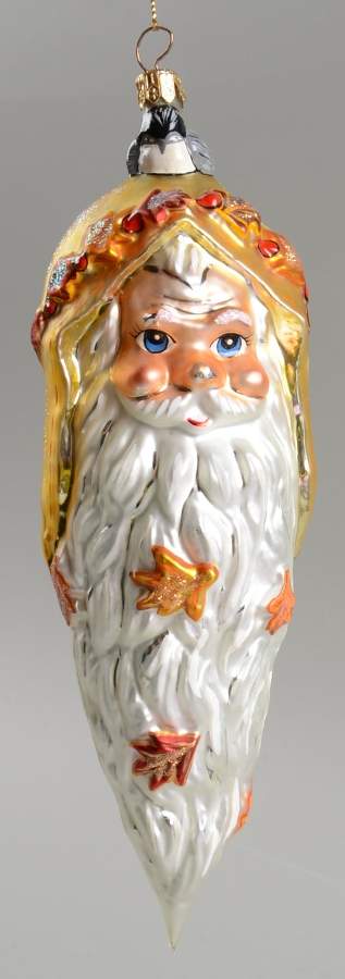 Woodland Winds Santa 'Cicle Ornament - No Box 42 by Christopher Radko-1