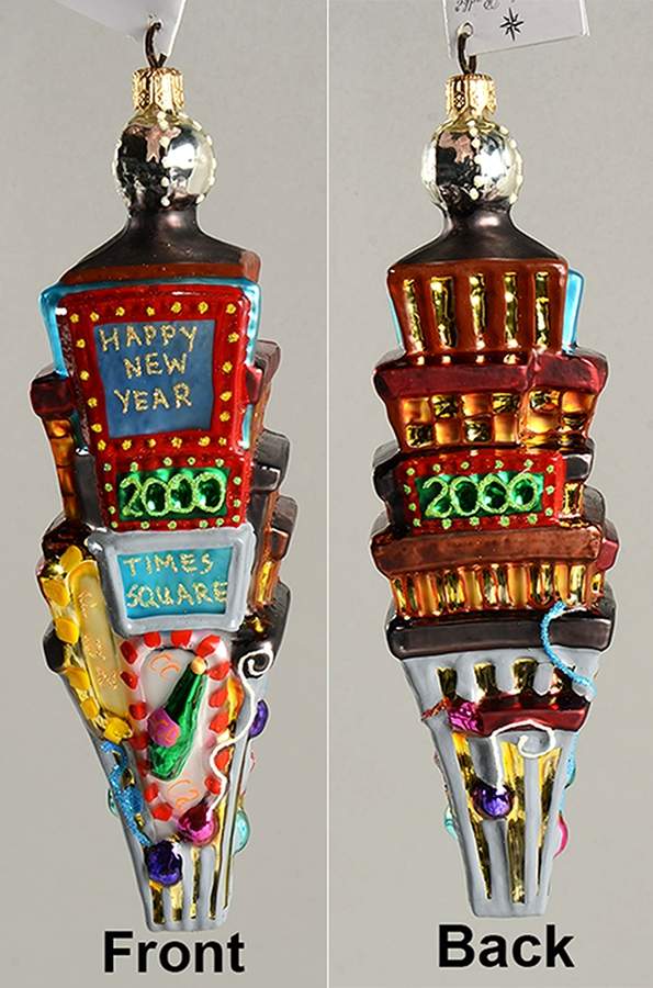New Year's Dated Annuals Times Square Happy New Year 2000 - No Box by Christopher Radko-1