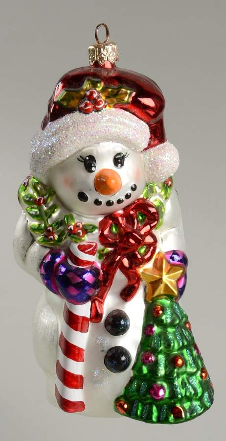 Snowmen Holly Day - No Box by Christopher Radko-1