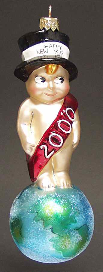 New Year's Dated Annuals Millennium Munchkin 2000 - No Box by Christopher Radko-1