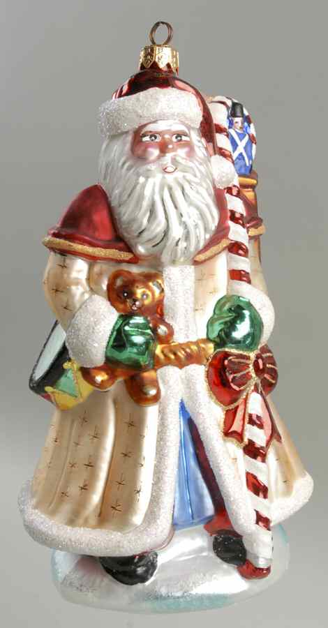 Santas Vintage Pearl Santa - No Box by Christopher Radko-1