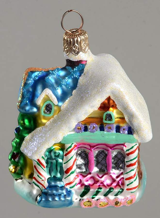 Gingerbread Ornaments Petite Gingerbread House - No Box by Christopher Radko-1