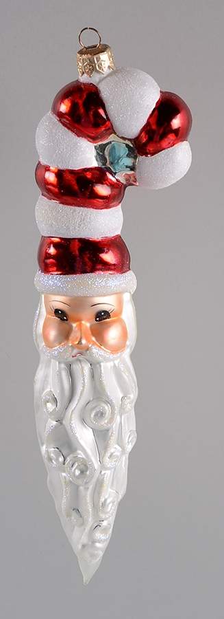Santa-Heads St Peppermint - No Box by Christopher Radko-1