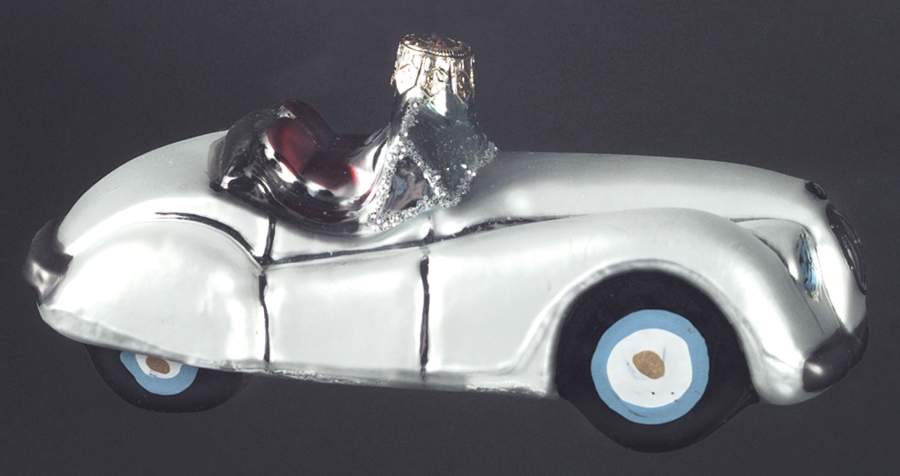Transportation Touring Classics-White Sports Car - No Box by Christopher Radko-1