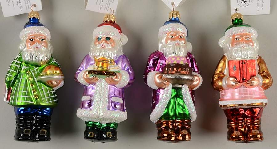 Limited Edition Cookbook Santa (Set Of 4) - No Box by Christopher Radko-1