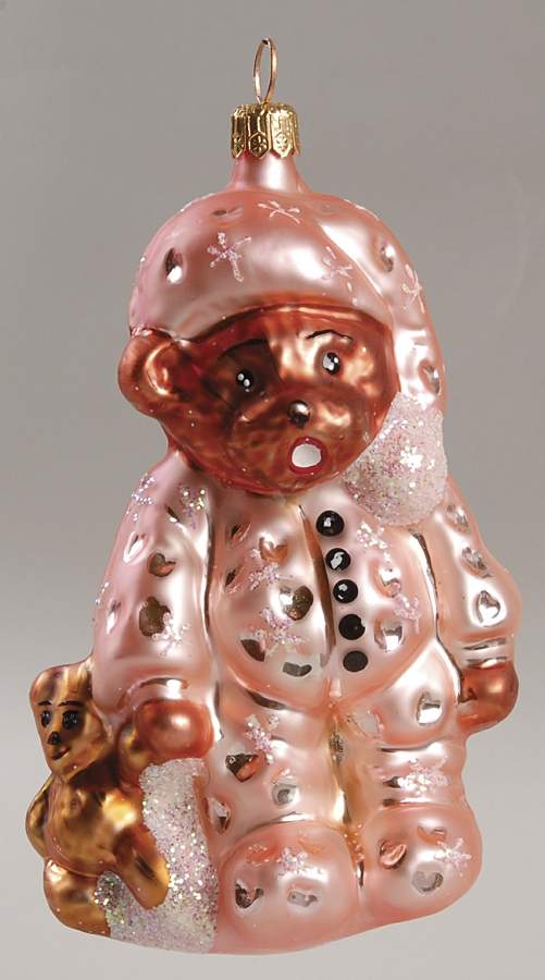 Pediatric Cancer Awareness Bearly Awake-1996 - No Box by Christopher Radko-1